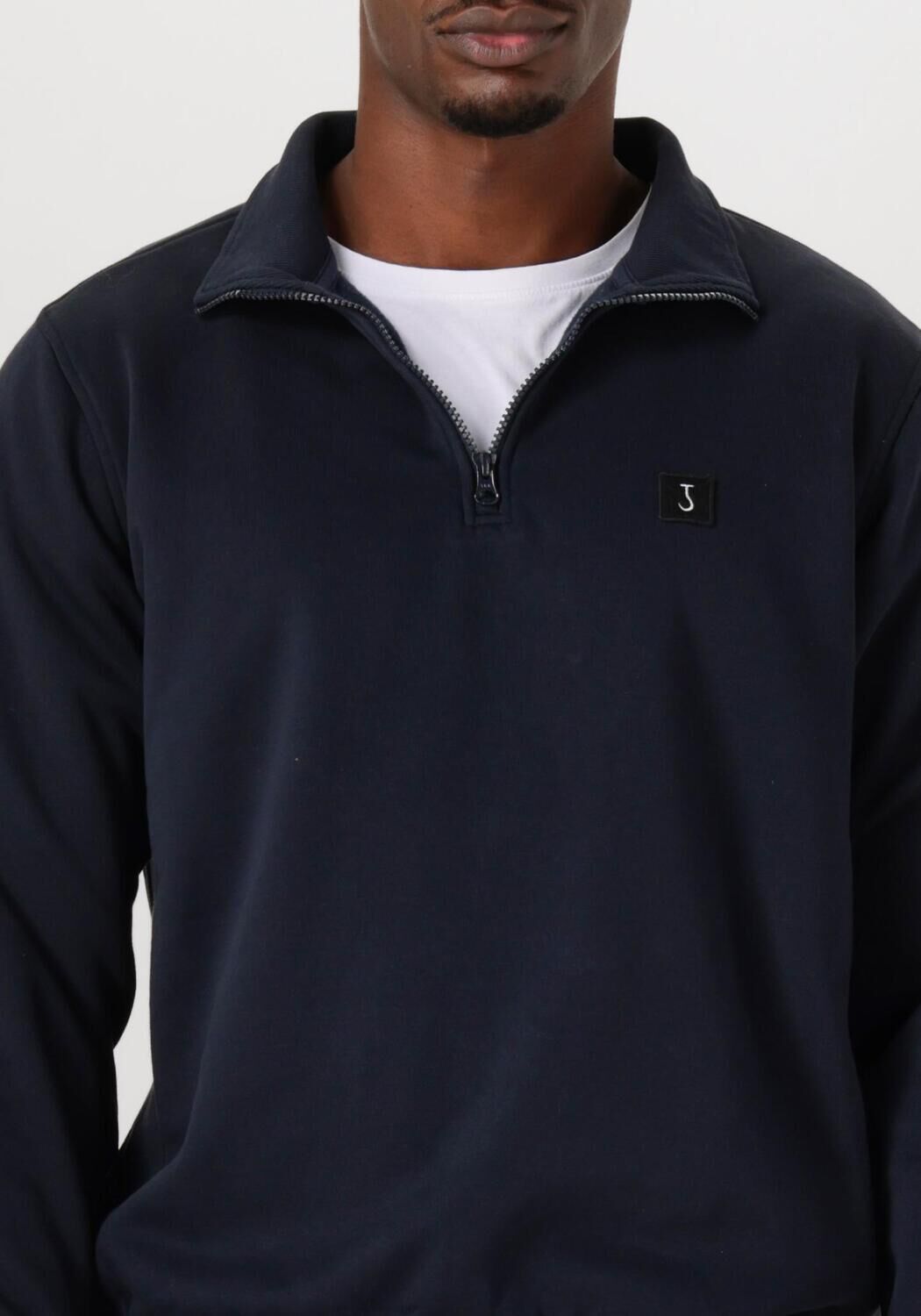 BUTCHER OF BLUE Heren Truien & Vesten Army Half Zip Blauw
