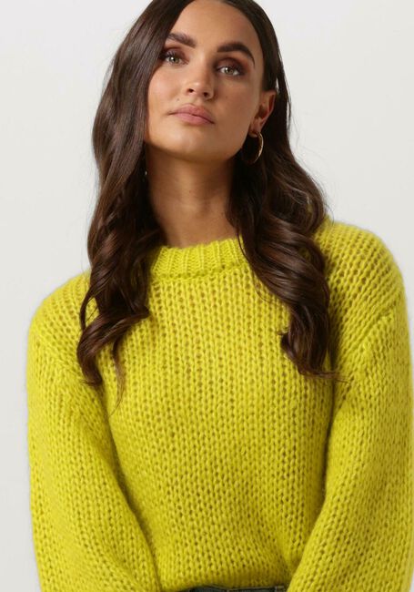 Gele SELECTED FEMME Trui SUANNE LS KNIT O-NECK B - large