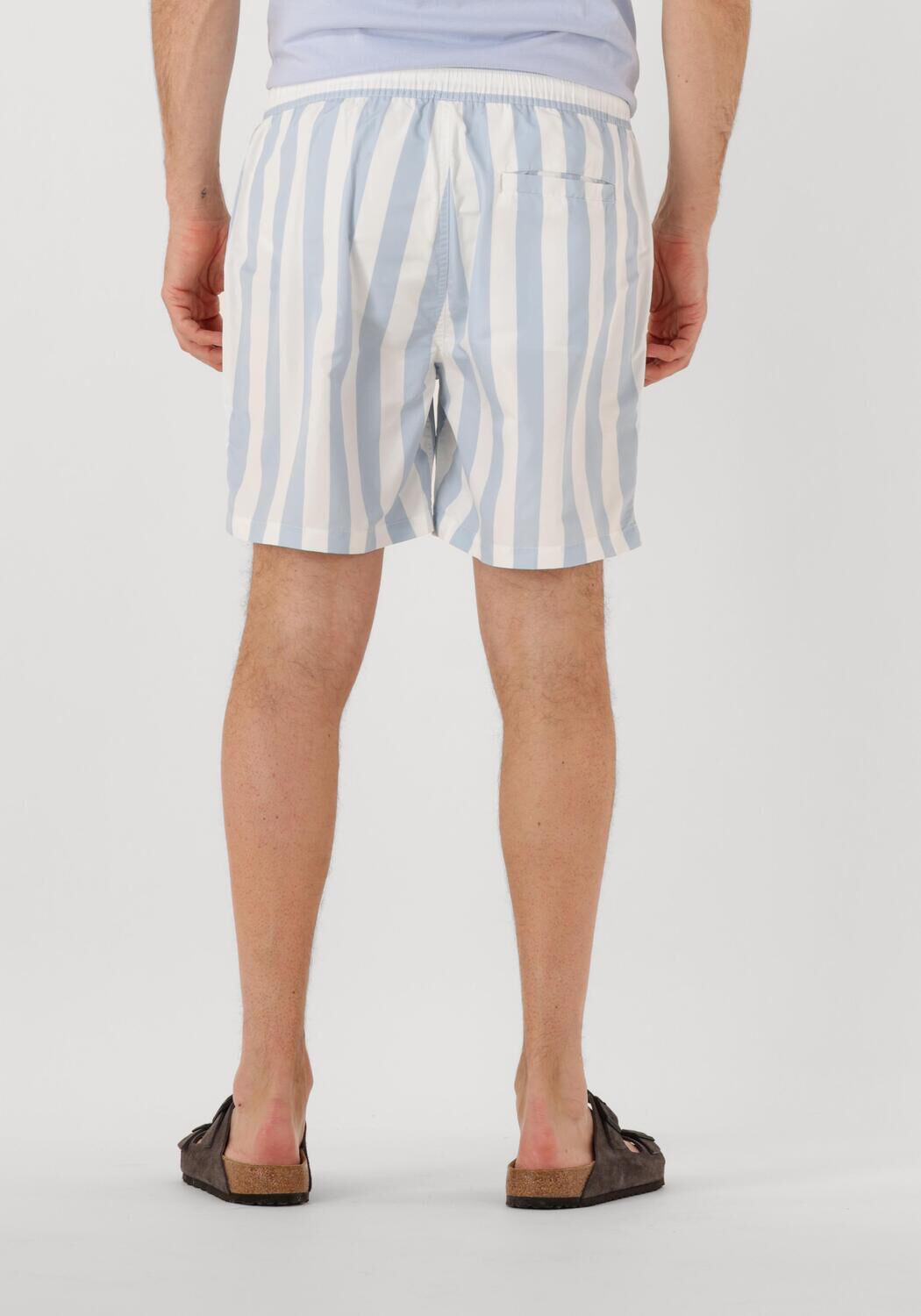 SCOTCH & SODA Heren Zwembroeken Striped Mid-length Swimshort Blauw