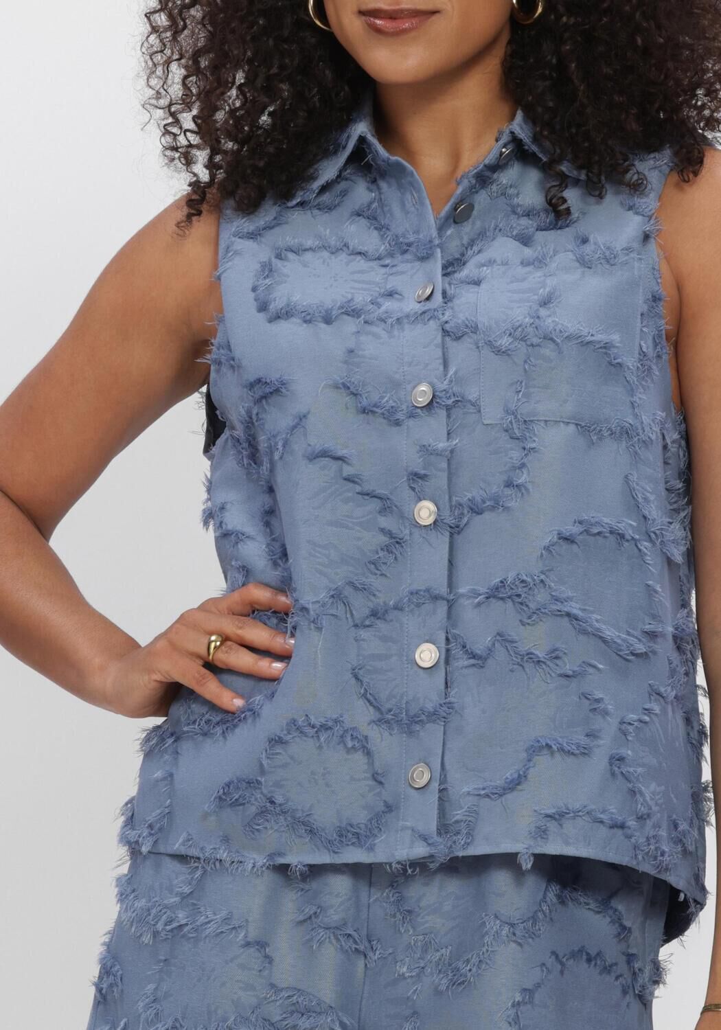 Blauwe STUDIO AMAYA Blouses STORM BLOUSE - large