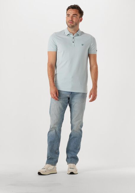 Lichtblauwe CAST IRON Polo SHORT SLEEVE POLO ESSENTIAL - large