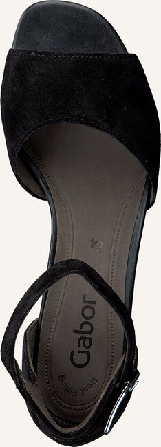 Zwarte GABOR Platte sandalen 723 Zwarte GABOR Platte sandalen 723 - large