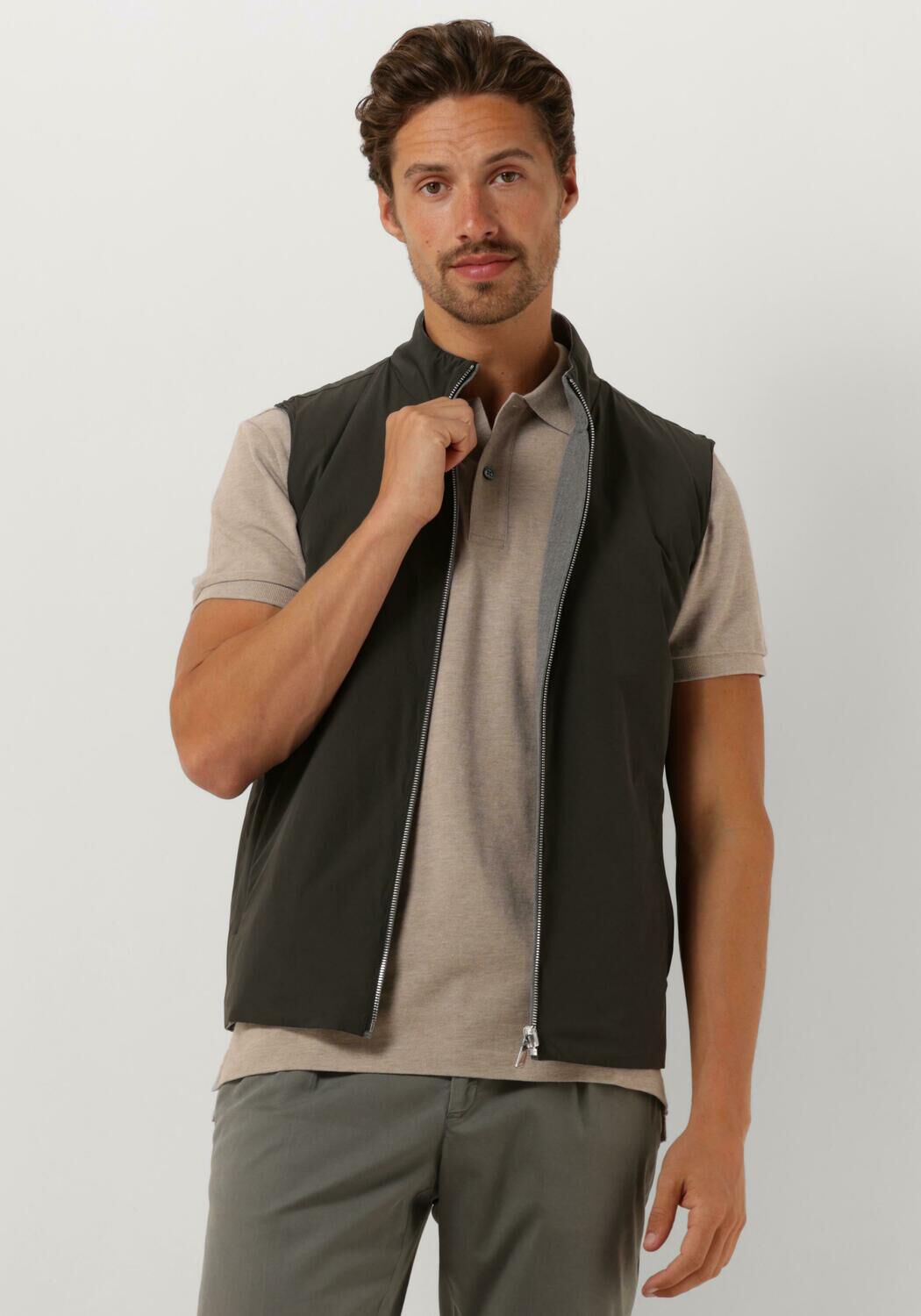 Profuomo Heren Outerw BW Ecod Bodywarmer Gray Heren