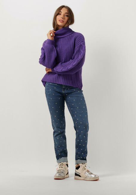 Paarse Y.A.S. Coltrui YASSANNE LS KNIT ROLLNECK PULLOVER - large