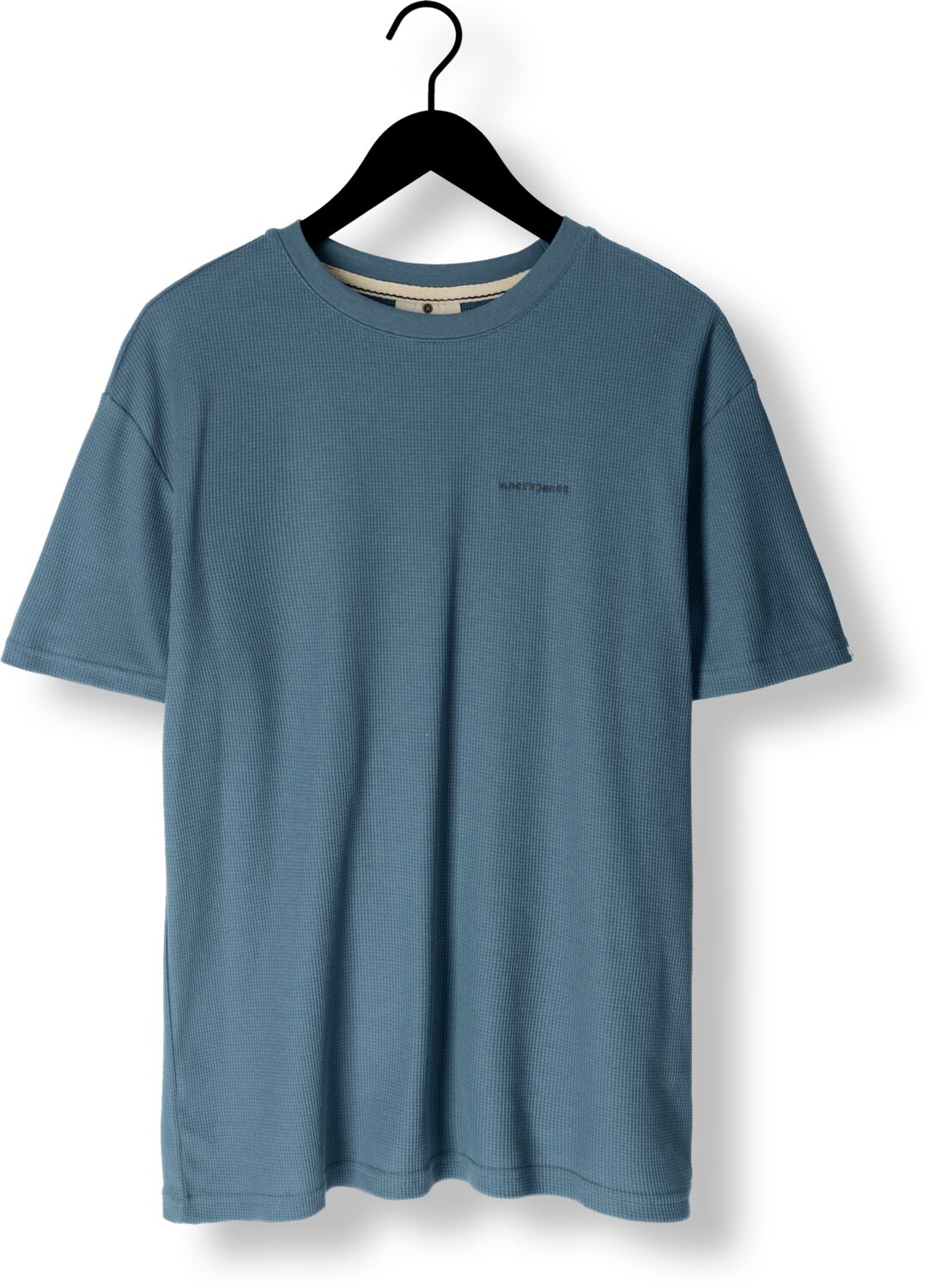 ANERKJENDT Heren Polo's & T-shirts Akkikki S s Waffle Tee Blauw