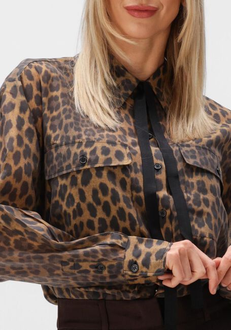 Bruine DANTE6 Blouses RIQUE LEOPARD SHIRT - large