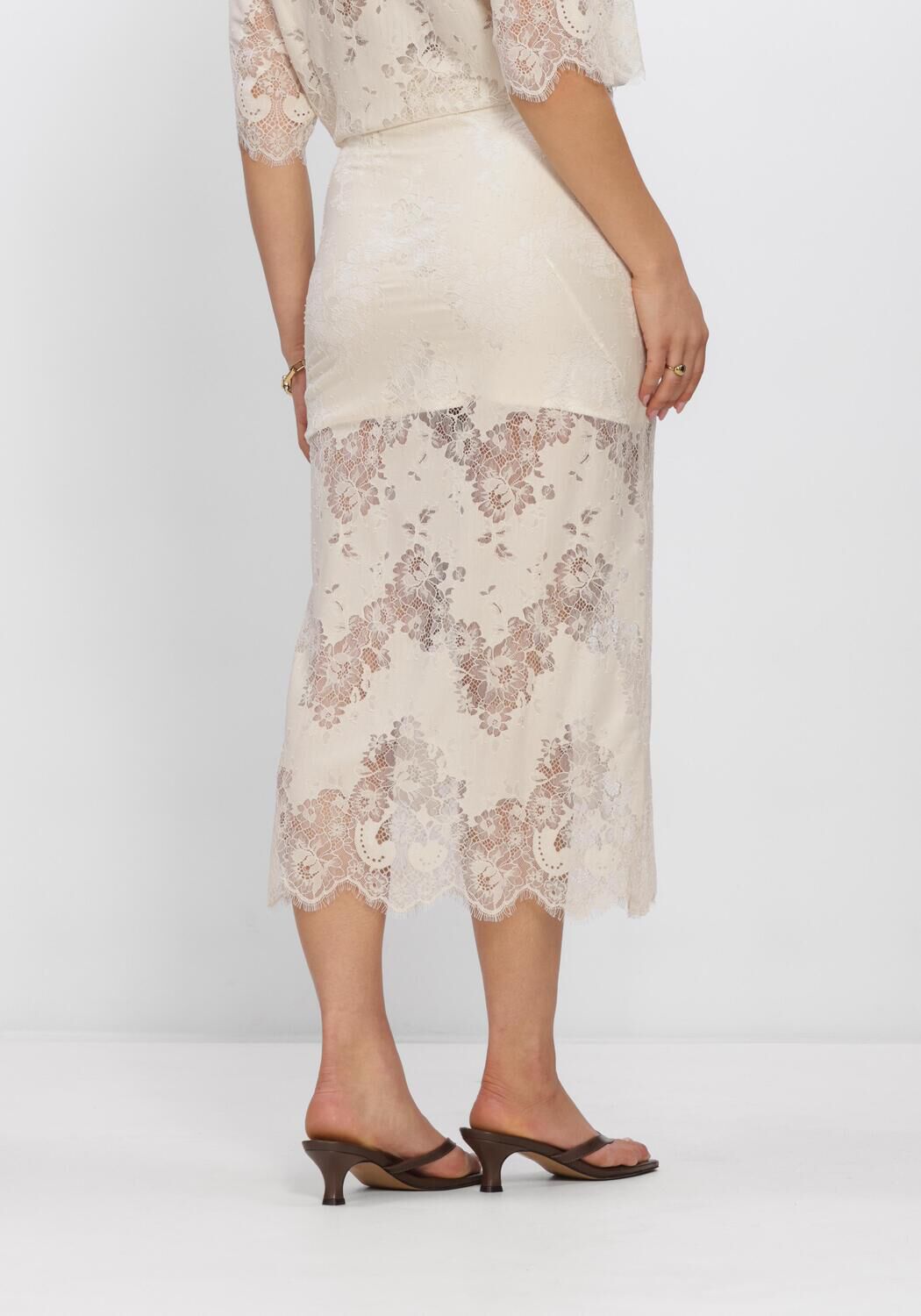 Beige EDITED Rokken SHARON SKIRT - large