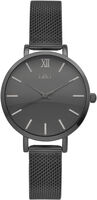 Zwarte IKKI Horloge FARAH - medium