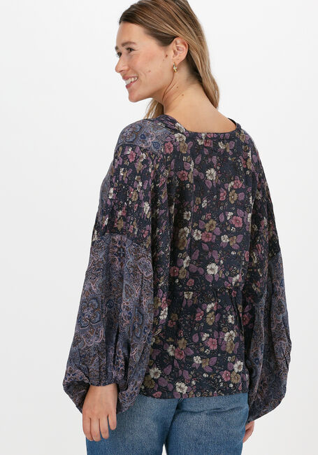 Paarse SISSEL EDELBO Blouses BIBI BALLOON SILK TOP - large