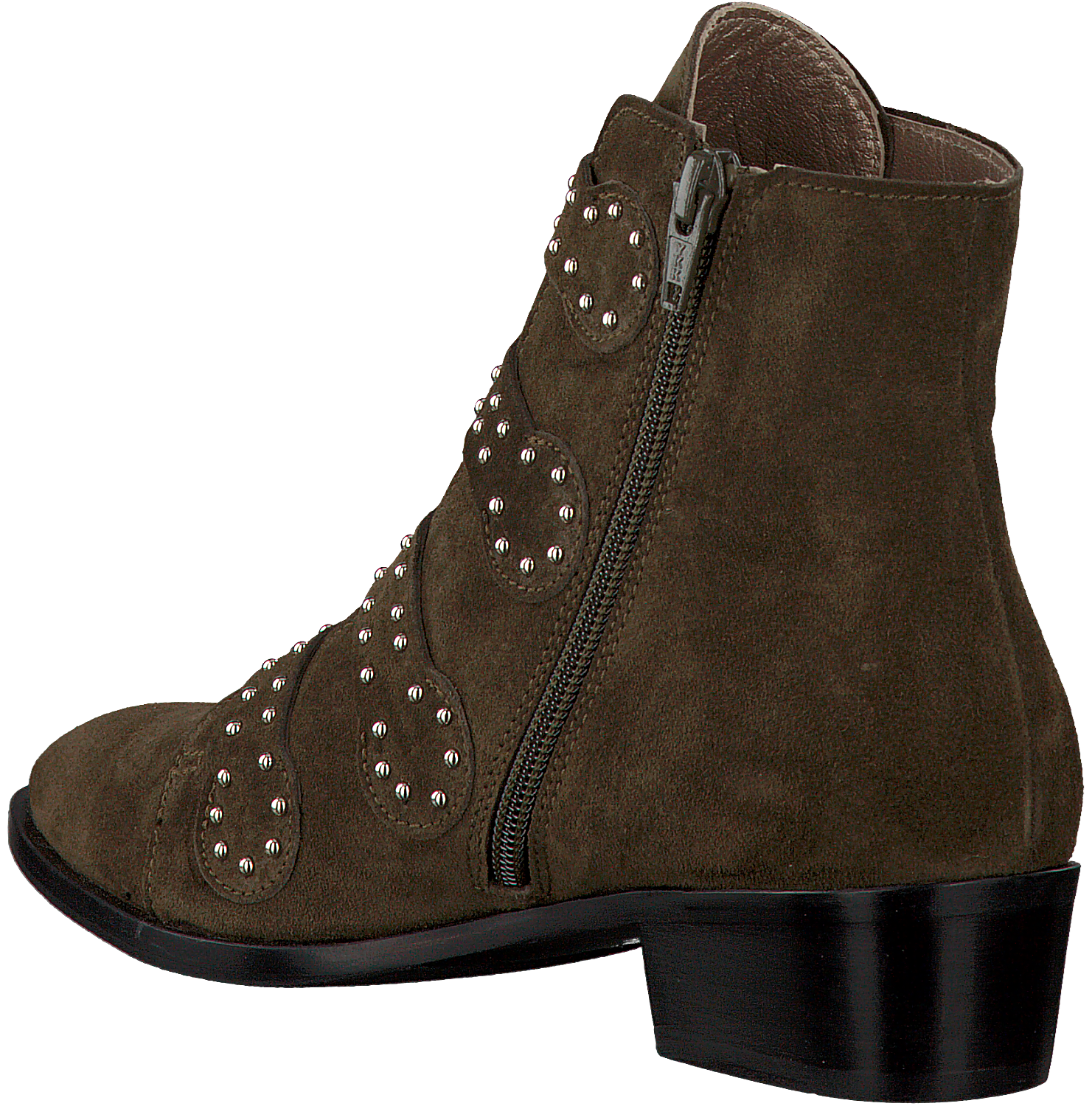 Groene TORAL Enkellaarsjes 10511 | Omoda Groene TORAL Enkellaarsjes 10511 | Legergroen, Groen, Suede