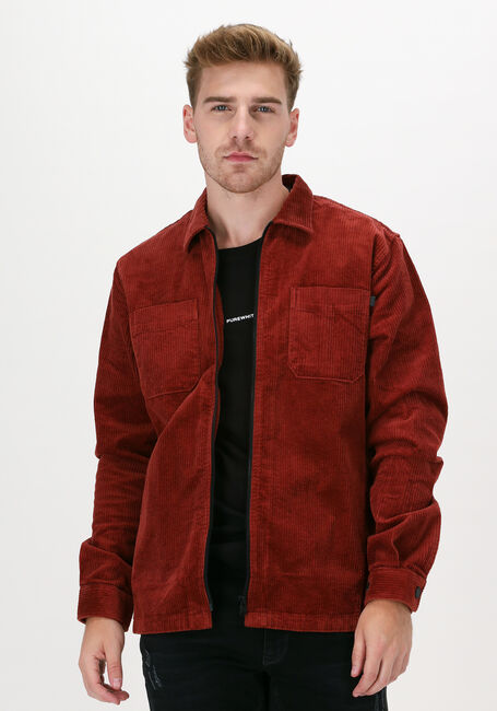 Bordeaux CAST IRON Overshirt LONG SLEEVE SHIRT HEAVY CORDUR - large