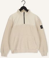 Beige CALVIN KLEIN Trui BADGE SHERPA HALF ZIP HWK Beige CALVIN KLEIN Trui BADGE SHERPA HALF ZIP HWK - medium