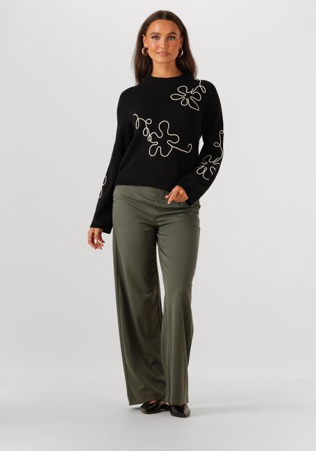 Zwarte OBJECT Trui OBJLANEY RUBIN LS PULLOVER - large