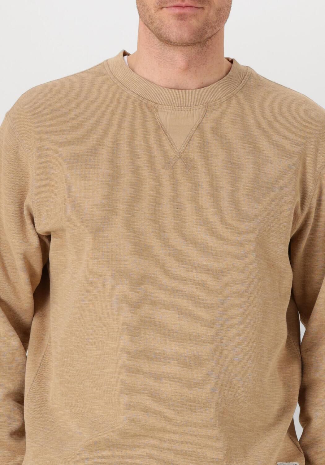 SCOTCH & SODA Heren Truien & Vesten Garment Dye Structured Sweatshirt Zand