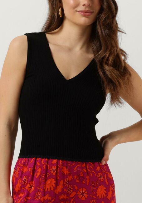 Zwarte SCOTCH & SODA Top TIE BACK KNITTED TANK - large