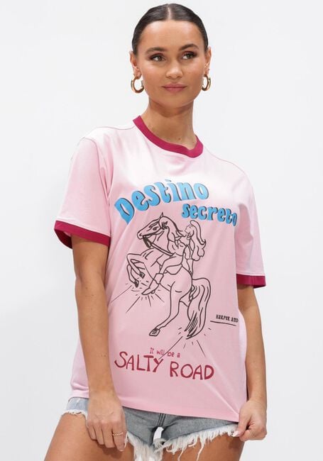 Roze HARPER & YVE T-shirt DESTINOSECRETO-SS - large
