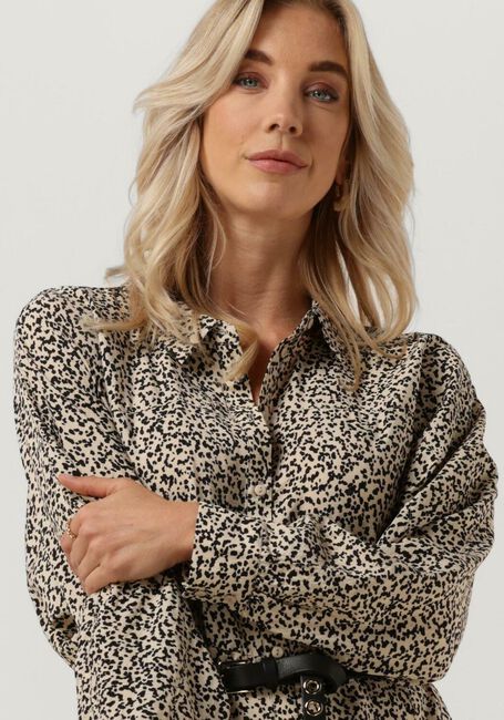 Grijze MSCH COPENHAGEN Midi jurk SALOMA LADONNA SHIRT DRESS - large