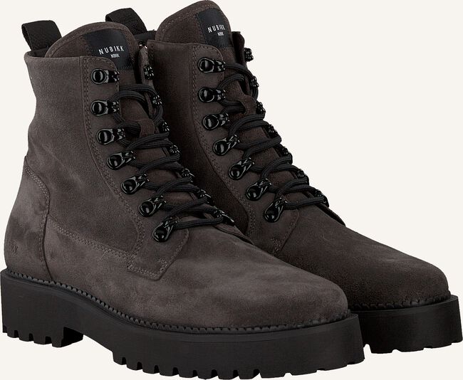 Grijze NUBIKK Veterboots LOGAN HARBOR Grijze NUBIKK Veterboots LOGAN HARBOR - large