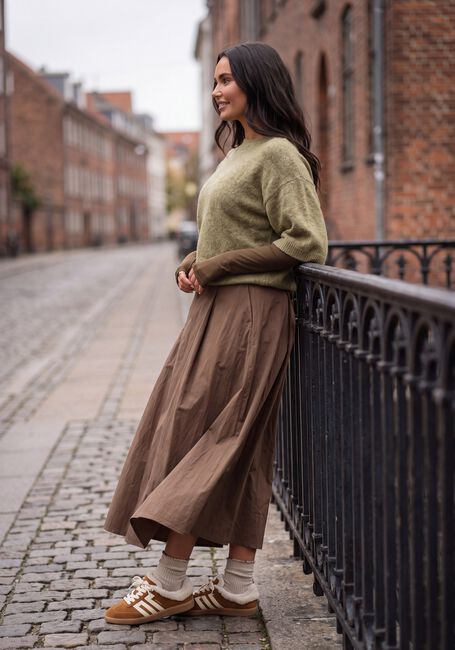 Khaki MINUS Top MSDAJANA LONG SLEEVE TOP - large