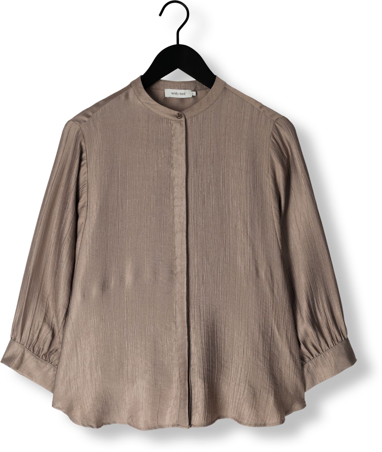 KNIT-TED Dames Blouses Chris Taupe