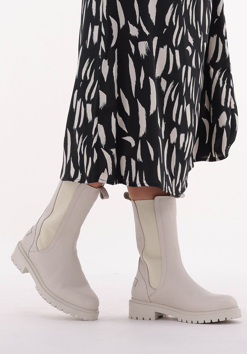 Witte SHABBIES Chelsea boots 182020407 | Omoda