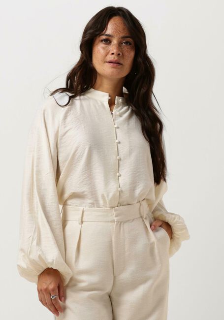 Gebroken wit NEO NOIR Blouses CAMILLE SOLID BLOUSE - large
