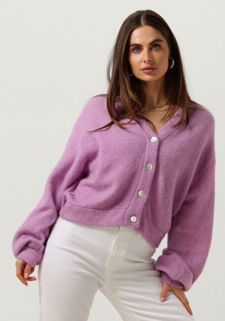 Paarse MSCH COPENHAGEN Vest MSCHPETRINELLE HOPE CARDIGAN - large