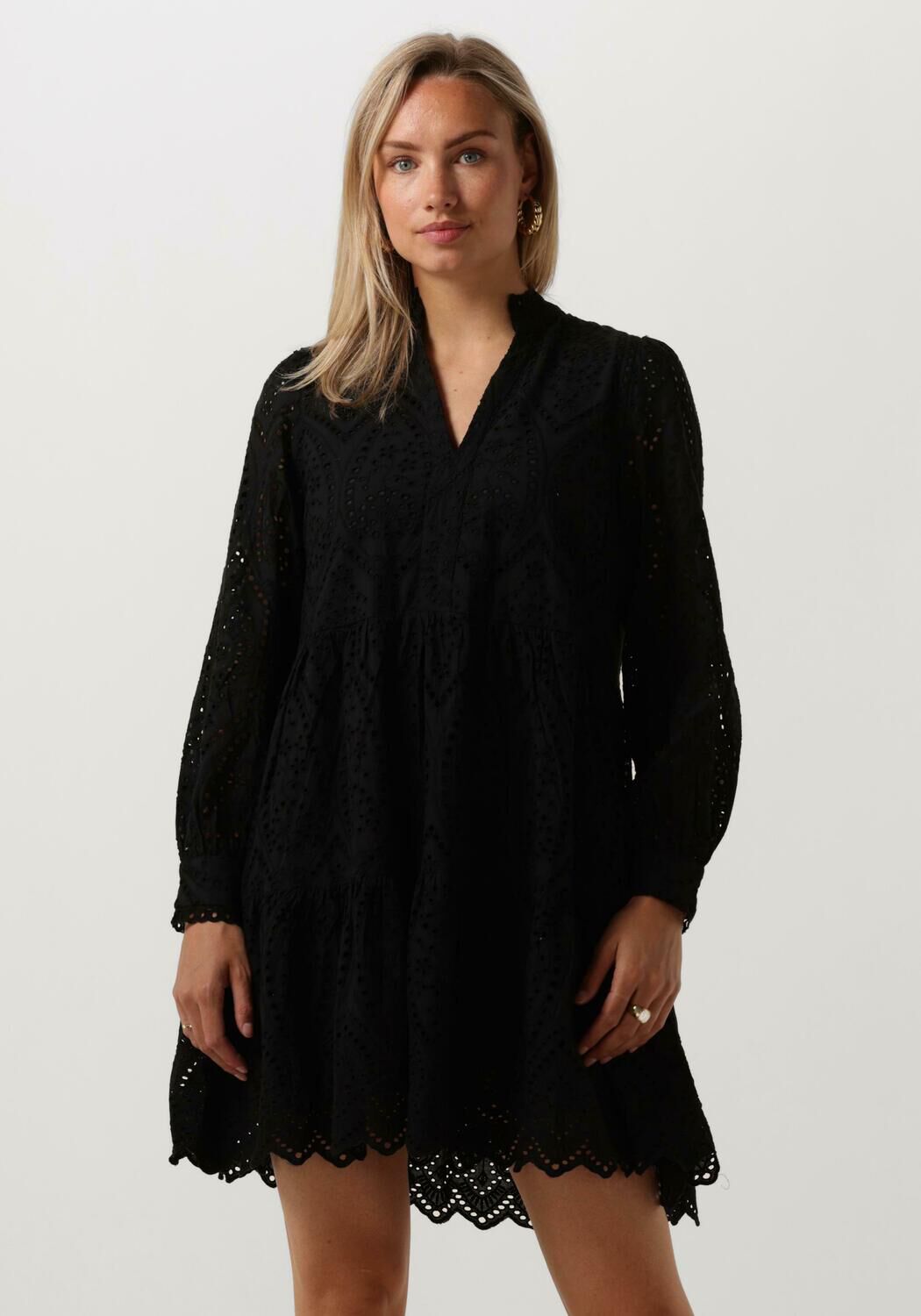 Y.A.S Katoen Mini-jurk in het Zwart Dames Kleding voor voor Jurken voor Korte en mini-jurken 