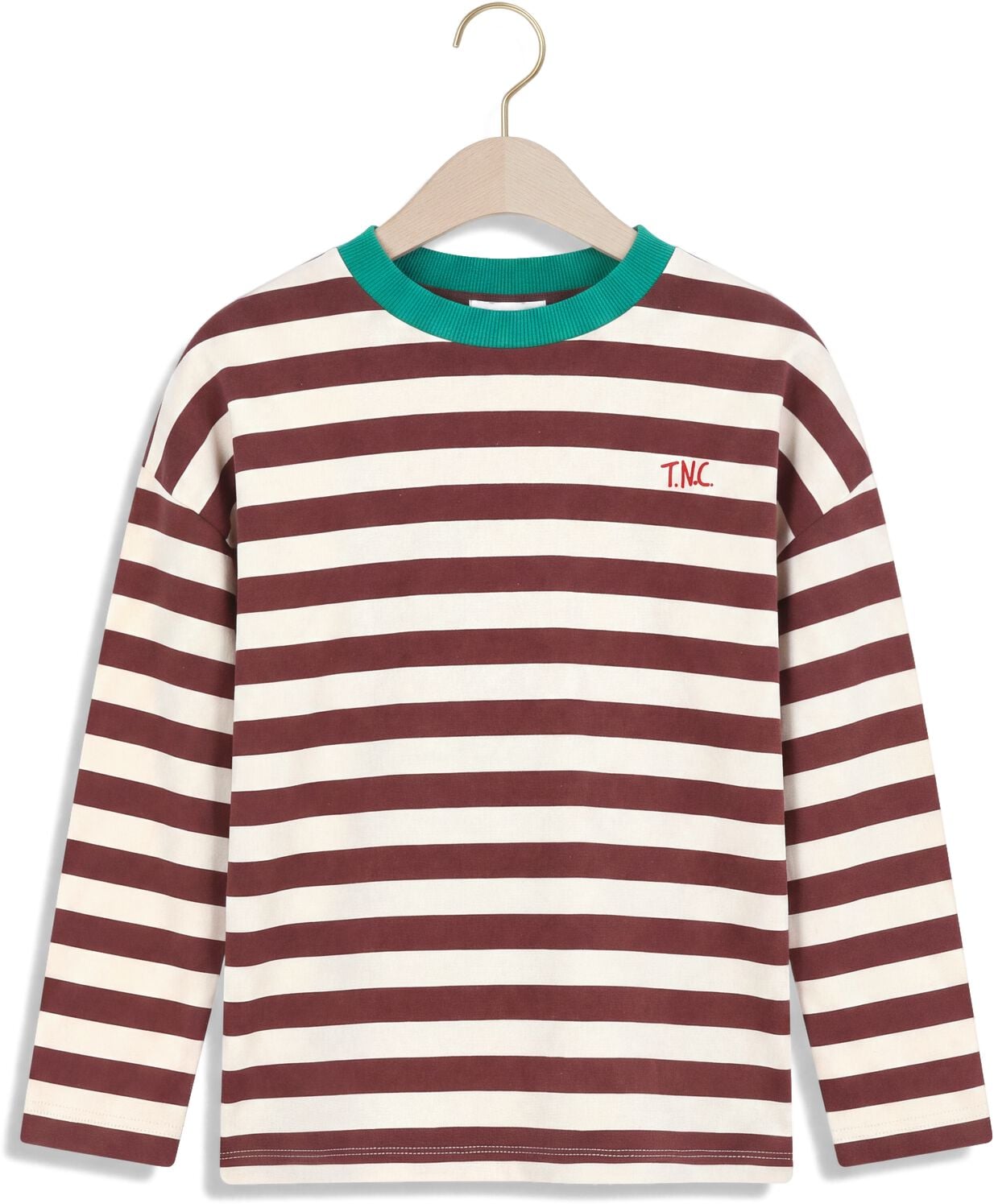 THE NEW CHAPTER Jongens Polo's & T-shirts Lou Longsleeve Bordeaux
