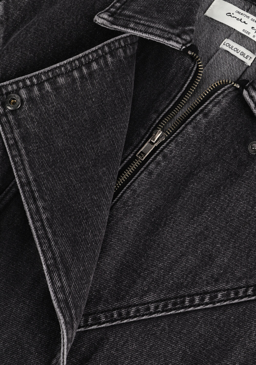 Grijze CIRCLE OF TRUST Gilet LOULOU DNM GILET - large