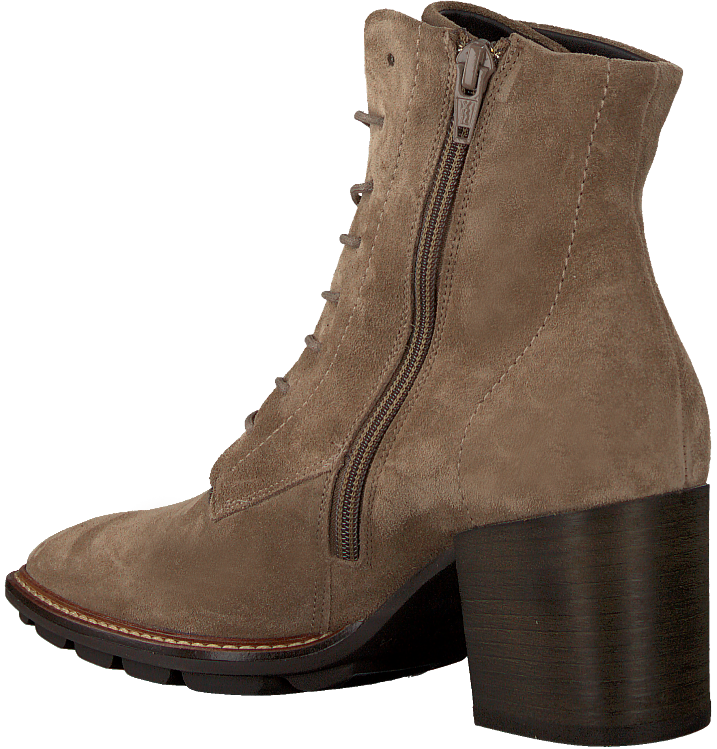 Taupe PAUL GREEN Enkellaarsjes 9767 | Omoda Taupe PAUL GREEN Enkellaarsjes 8002 | Omoda