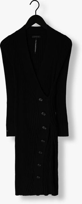 Zwarte GUESS Midi jurk LS CECILE BODYCON SWTR - large