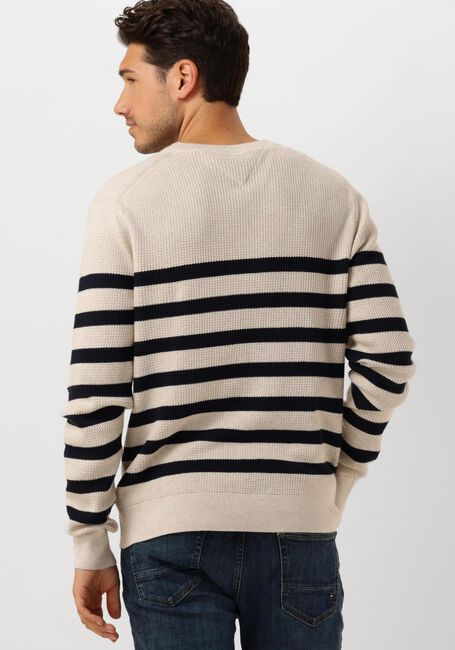 Beige TOMMY HILFIGER Trui STRUCTURE CREW NK - large