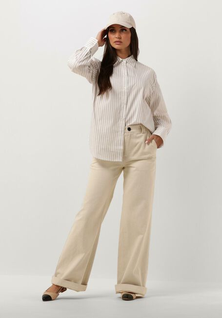 Beige SECOND FEMALE Blouses SOALON CLASSIC SHIRT - large