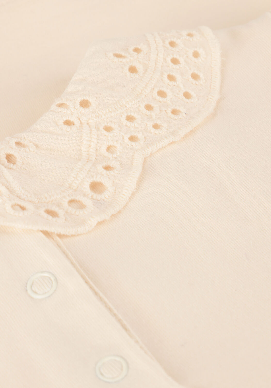 Ecru YOUR WISHES T-shirt LOLLIPOP PUFF SLEEVE SHIRT - large