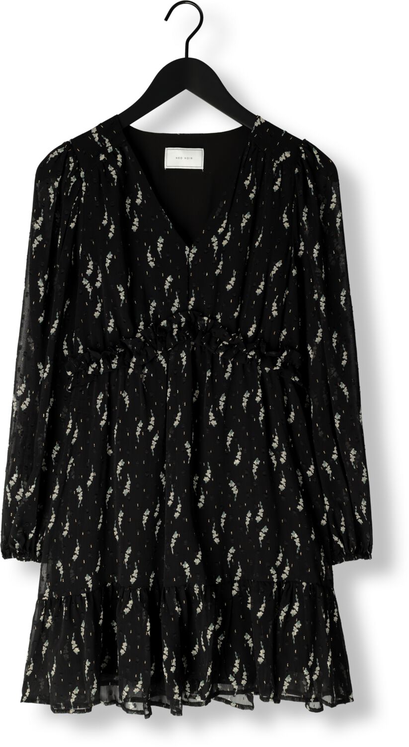 NEO NOIR Dames Jurken Bethie Flower Branch Dress Zwart