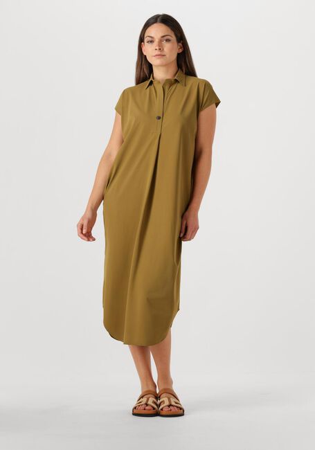 Khaki PENN & INK Midi jurk DRESS - large