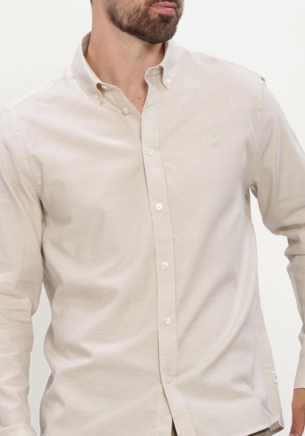 Witte LES DEUX Klassiek overhemd SOFT FLANNEL SHIRT - large