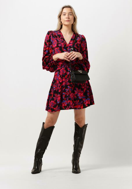 Multi ALIX THE LABEL Mini jurk LADIES WOVEN FLORAL DRESS WITH SMOCKED WAIST - large