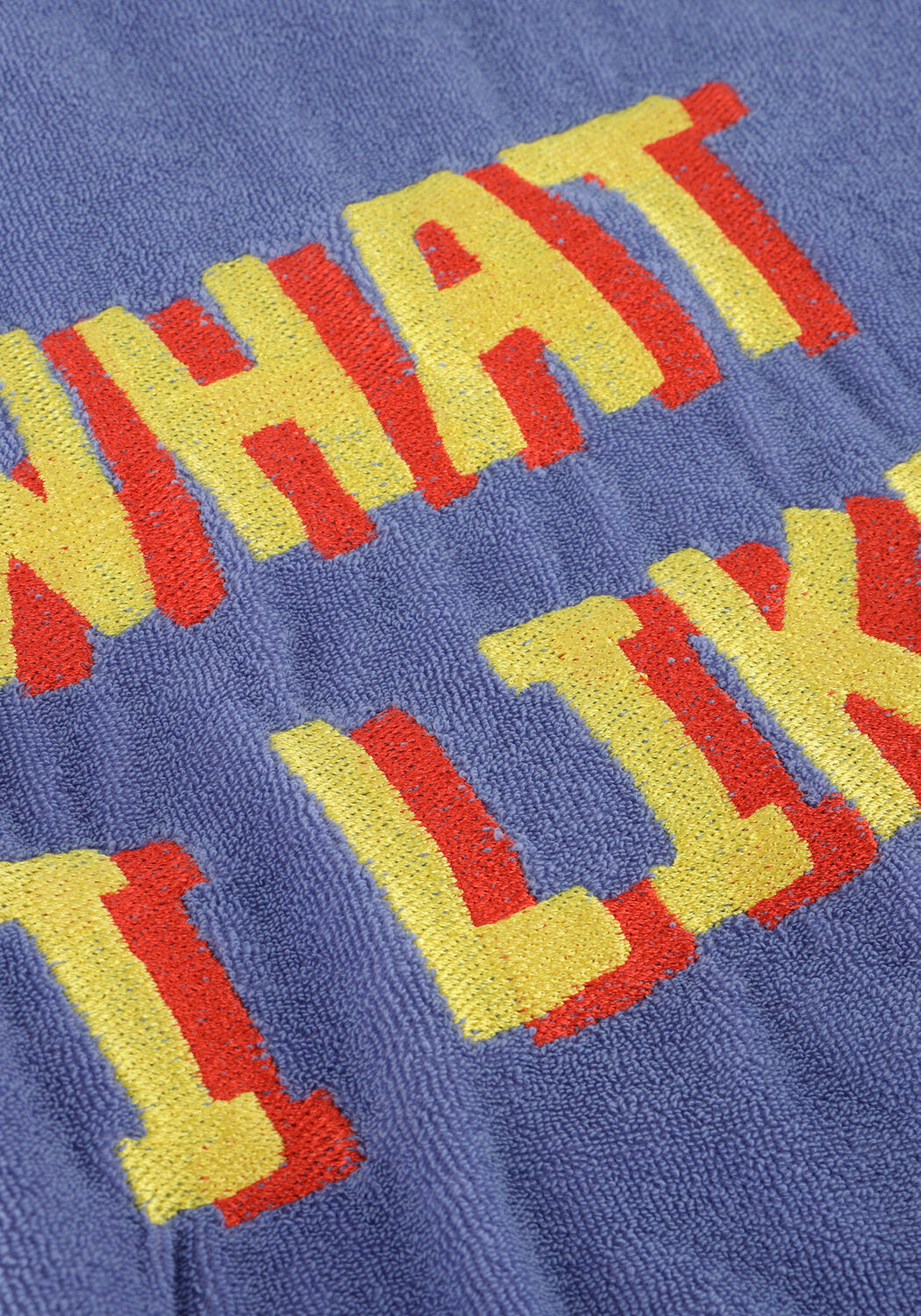 Blauwe CARLIJNQ T-shirt WHAT I LIKE - SWEATERR SHORT SLEEV E WITH EMBROIDERY - large