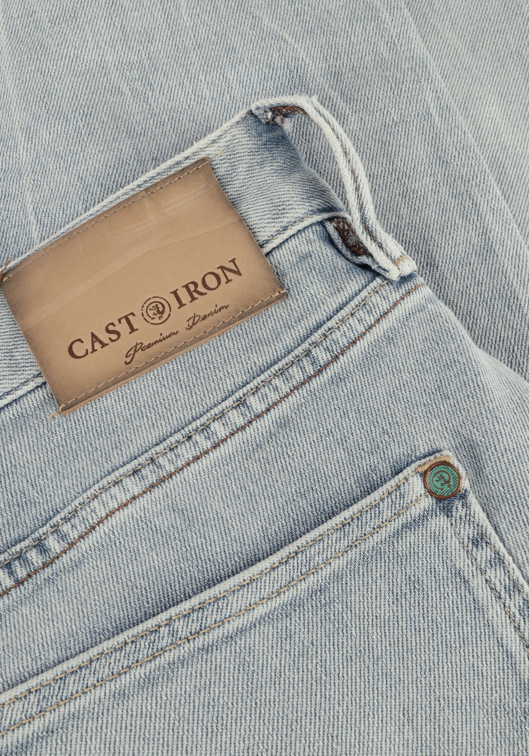 Blauwe CAST IRON Straight leg jeans VALVER REGULAR URBAN OUTCAST INDIGO - large