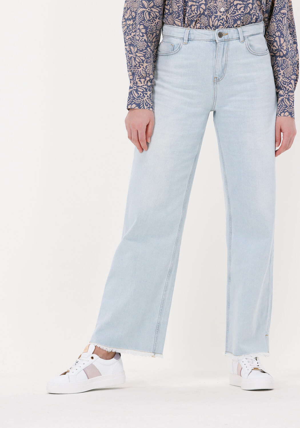 By-Bar Straight leg Jeans Mojo Bleach Pant Dames maat XS Blauw Denim