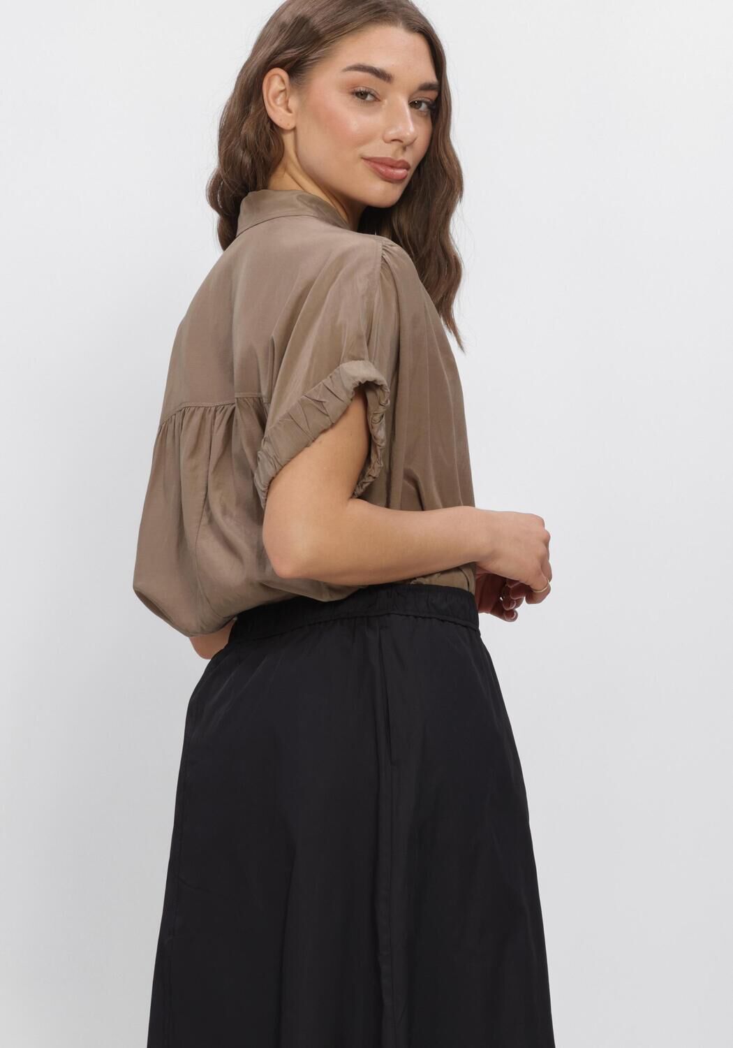 Zand SUMMUM Blouses BLOUSE SHORT SLEEVES VISCOSE COTTON - large