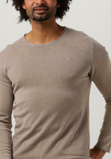 Zand PURE PATH Trui FLAT KNITTED SHIRT WITH SMALL LOGO ON CHEST - large