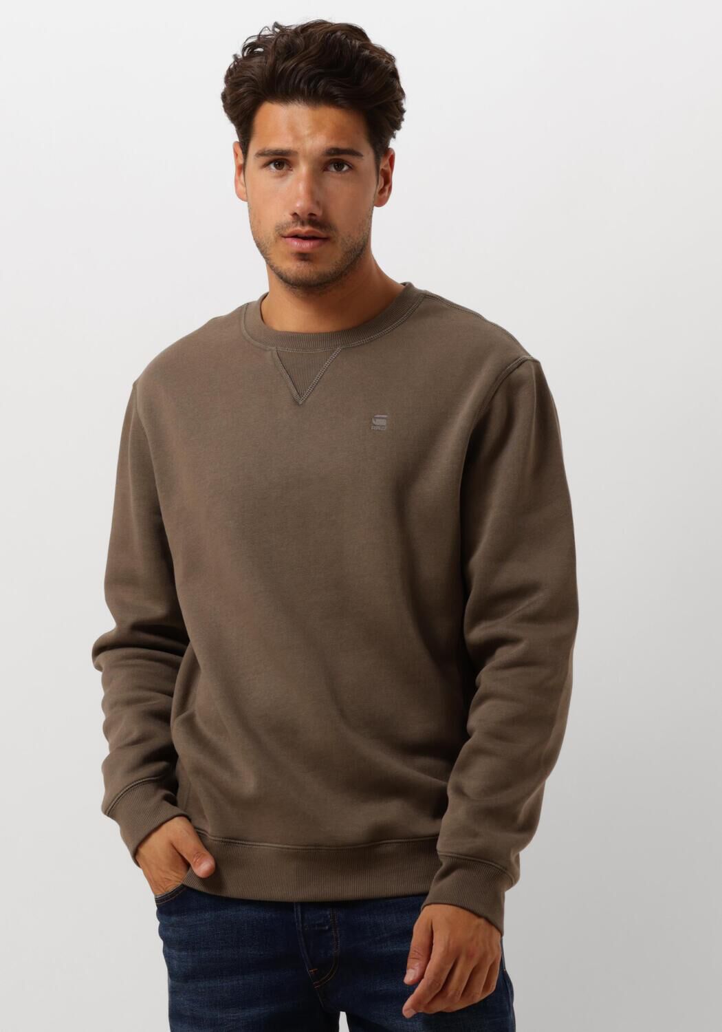 G-STAR RAW Heren Truien & Vesten Premium Core R Sw L s Groen