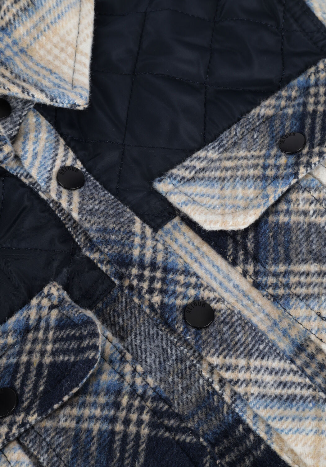 Donkerblauwe RETOUR Casual overhemd MATHEW - large