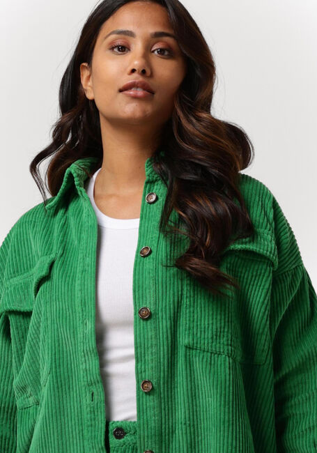 Groene CO'COUTURE Blouse VIKA CORDUROY SHIRT JACKET - large