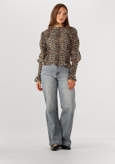 Beige Y.A.S. Top YASCHEMMA LS SMOCK TOP - large