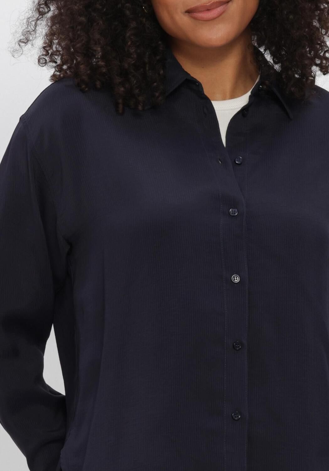 Donkerblauwe BY-BAR Blouses KRIS SATIN STRIPE BLOUSE - large