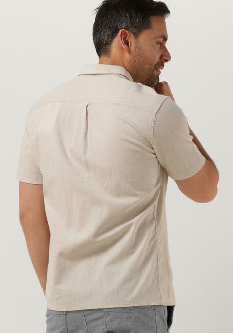 Beige ANERKJENDT Casual overhemd AKLEON S/S COT/LINEN SHIRT - large